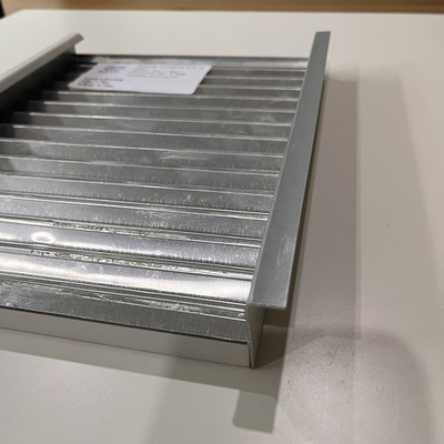 1.0mm Aluminum Metal Ceiling Corrugated Hook On Panel With Standard Perforation