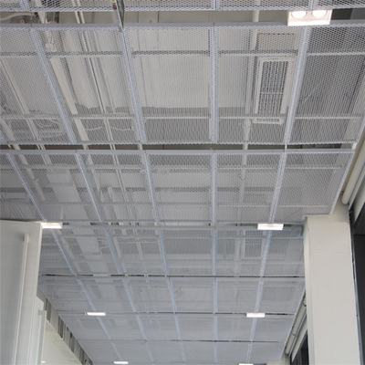 Metal Suspended Aluminum Expanded Mesh Ceiling Panel For Interior Decor