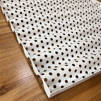 Sine Wave 600x630x2.0mm Aluminum Corrugated Panel With Diameter 10mm Perforation