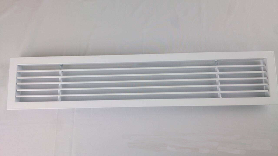 603x603mm Aluminum Metal Ceiling Long Strip Air Outlet Of Central Air Conditioner In Shopping Mall
