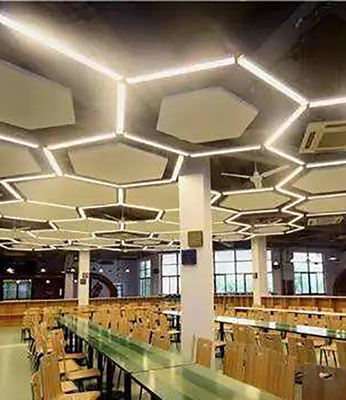 waterproof Aluminum Metal Ceiling 404x404x404x404x404x404mm Beautiful Shape Of Hexagon Gusset Plate