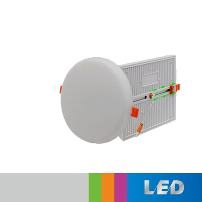 10W Round Rimless Panel LED Light 100mm Diameter For Convention Center