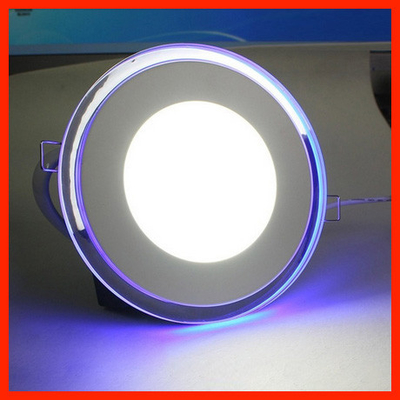 3+3W Lace Two Color Panel LED Ceiling Light 105mm Diameter
