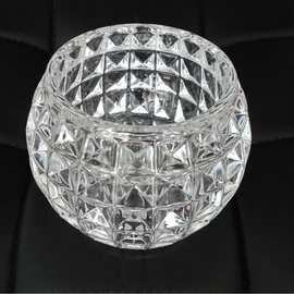 100mm Diameter LED Ceiling Light Lumen 9W Stamped Aluminum Crystal Lampshade