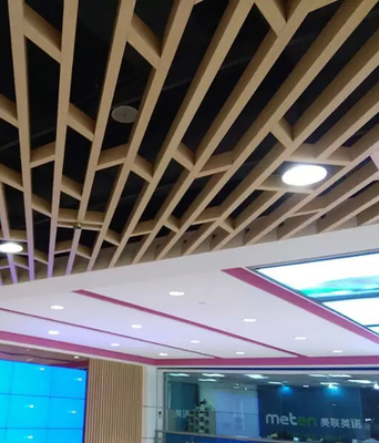 Fashion Customized Aluminum Metal Ceiling With Circular Curve Wave Shape Suspended