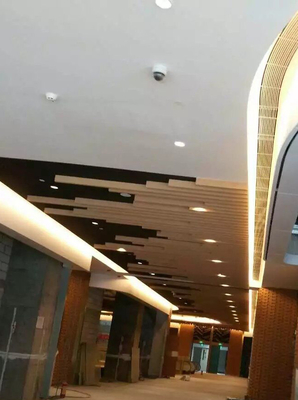 Fashion Customized Aluminum Metal Ceiling With Circular Curve Wave Shape Suspended