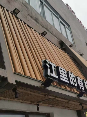 Modern 100mm Tubular Baffle Ceiling 0.7mm Thickness With Aluminum Alloy