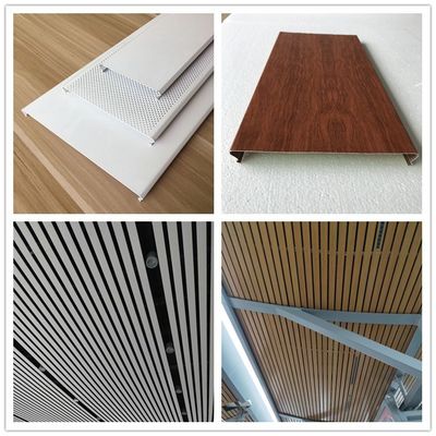 0.5mm Thickness G Strip Aluminum Metal Ceiling For Shopping Mall