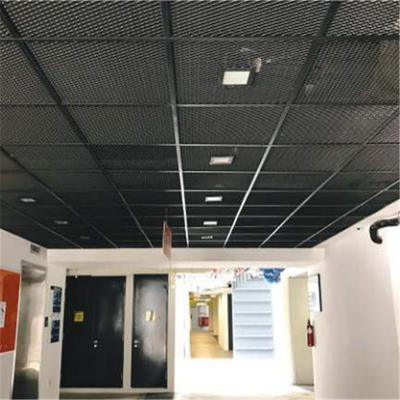 Library 600*600 Aluminium Ceiling Panel Lay On Expanded Mesh Ceiling System