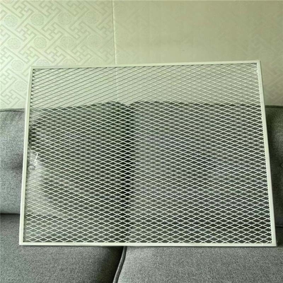 Library 600*600 Aluminium Ceiling Panel Lay On Expanded Mesh Ceiling System