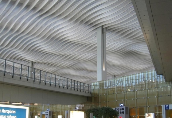 Fireproof A Screen Aluminum Metal Ceiling 200x3000mm easy clean