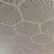 Aluminum Hexagonal Clip In Ceiling 0.7mm Thickness For Convention Center