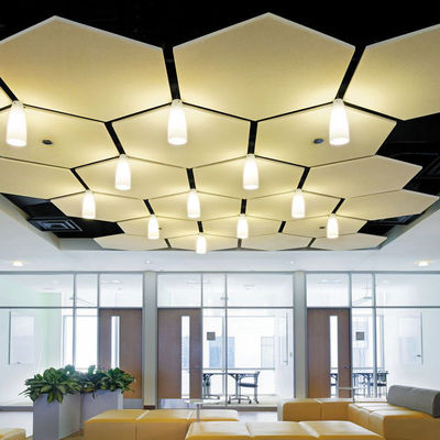 Aluminum Hexagonal Clip In Ceiling 0.7mm Thickness For Convention Center