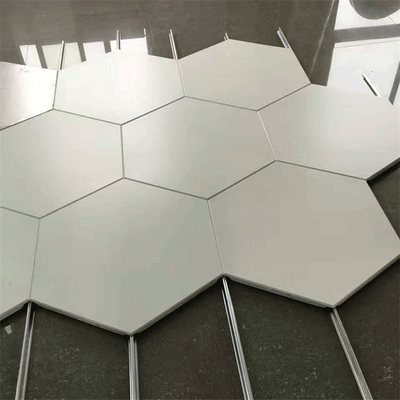 Aluminum Hexagonal Clip In Ceiling 0.7mm Thickness For Convention Center