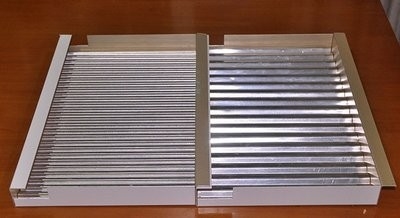 ISO9001 Aluminum Corrugated Panel 1500X5000mm Customizable Color