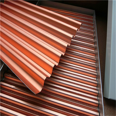 ISO9001 Aluminum Corrugated Panel 1500X5000mm Customizable Color