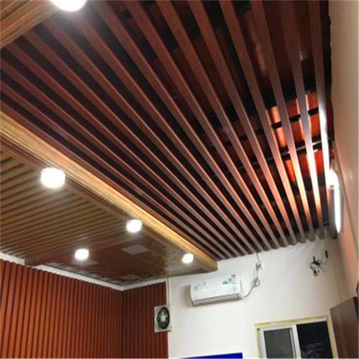 Sound Absorption Metal Box Baffle Ceiling 0.7mm Thickness