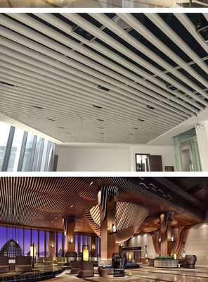 Sound Absorption Metal Box Baffle Ceiling 0.7mm Thickness