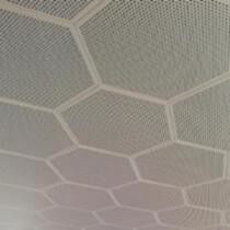 Customizable Color Hexagonal Clip In Ceiling 404mm For Metro Station