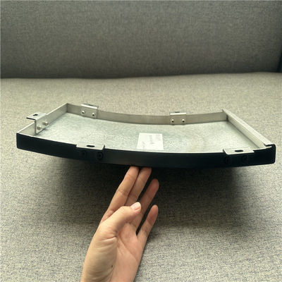 Black Color Hairline Finish Aluminum Column Cladding Panel