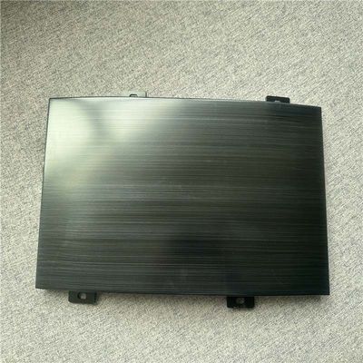 Black Color Hairline Finish Aluminum Column Cladding Panel
