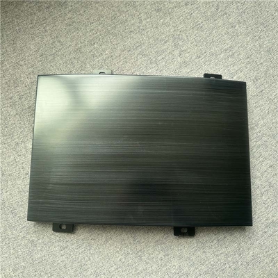Black Color Hairline Finish Aluminum Column Cladding Panel 2.85mm Thickness