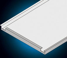 High Hardness Aluminum Hook On Ceiling 1500*4000*25mm  For Metro Station