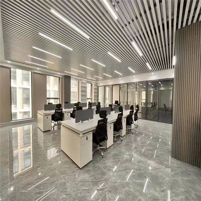 Decorative Linear Pipe Aluminum Baffle Ceiling Tiles U Shaped Suspended