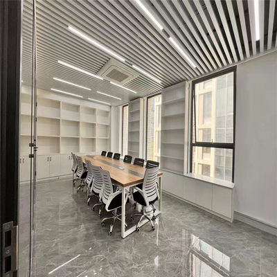 Decorative Linear Pipe Aluminum Baffle Ceiling Tiles U Shaped Suspended