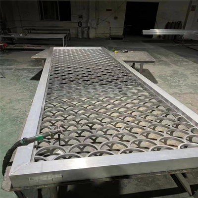Aluminum Metal Laser Cut Privacy Screen Panels 8mm Thickness Customized