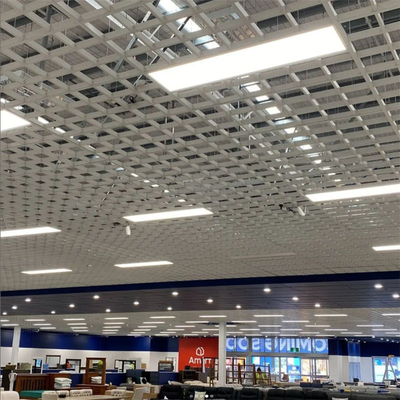 600x1200mm Aluminum T Grid Open Cell Ceiling With T15 Structure