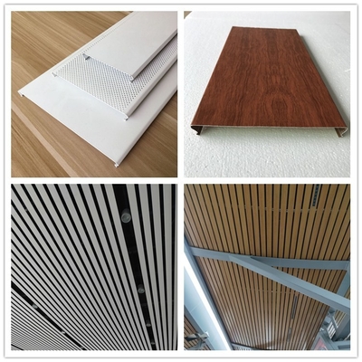 16mm Height C Strip Aluminum Metal Ceiling For Shopping Mall