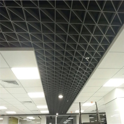 Waterproof Aluminum Triangle Open Cell Ceiling 200x200x200mm