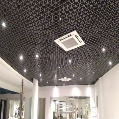 Waterproof Aluminum Triangle Open Cell Ceiling 200x200x200mm