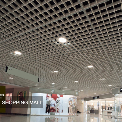 150x150mm Metal Open Cell Ceiling Tiles Suspended Aluminum Grid Ceiling