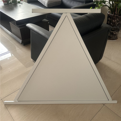 Perforated Acoustic Triangular Aluminum Lay In Ceiling Panel 1000x1000x1000MM