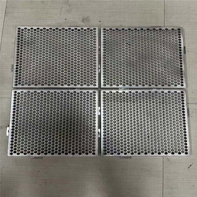 600X600mm Hexagonal Perforated Metal Facade Aluminum Panel For Cladding Building