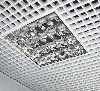 Waterproof Sound Absorption Aluminum Grid Ceiling For Metro Station