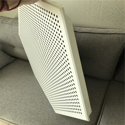 Customized Metal False Acoustic Ceiling Tile Perforated Clip In Hexagonal