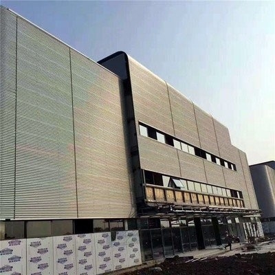 Water Resistant Aluminum Corrugated Panel 1500x5000mm For Metro Station