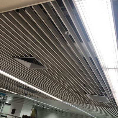 Fire Resistant Aluminum B Screen Ceiling 200x3000mm For Exterior Wall Decoration