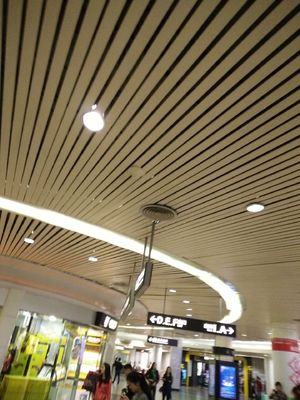 Fire Resistance Aluminum C Strip Ceiling For shopping mall Decoration