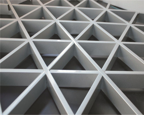 Sound Absorption Fireproof Aluminum Grid Ceiling For Walkways Trestles