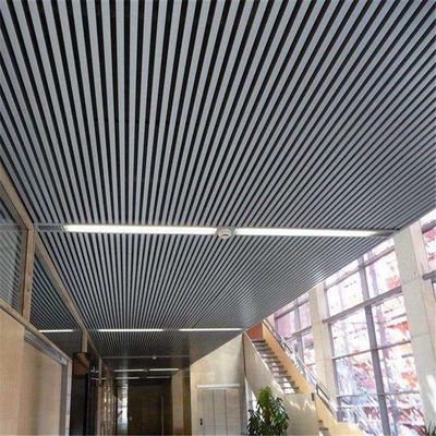 135mm Aluminum U Strip Ceiling PVDF Coating Sound Absorption