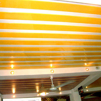 300x3000mm Aluminum H-Strip Ceiling For Convention Center Wall Decoration