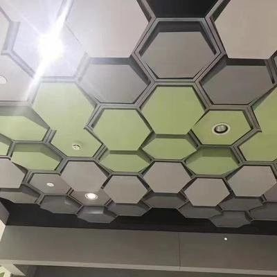 Aluminum Hexagonal Clip-In Ceiling For Convention Center Wall Decoration