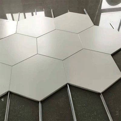 Aluminum Hexagonal Clip-In Ceiling For Convention Center Wall Decoration