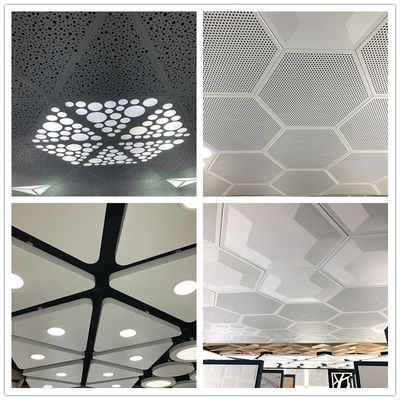 Aluminum Hexagonal Clip-In Ceiling For Convention Center Wall Decoration