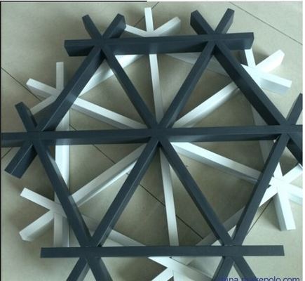 Outlet Extruded Grille Triangle Shaped Ceiling Design  Light Weight