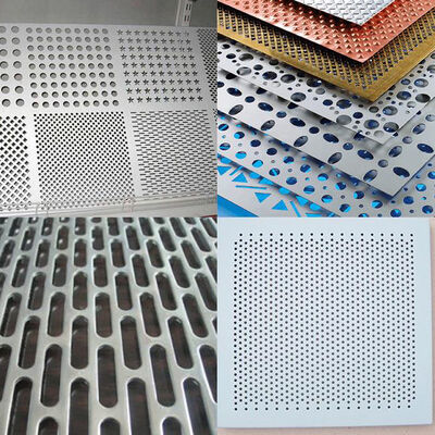 Custom Aluminum alloy panel Exterior Perforated Facade Panels PVDF aluminium panels for facade